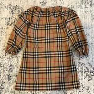 Burberry girls nova check dress 6y nwot